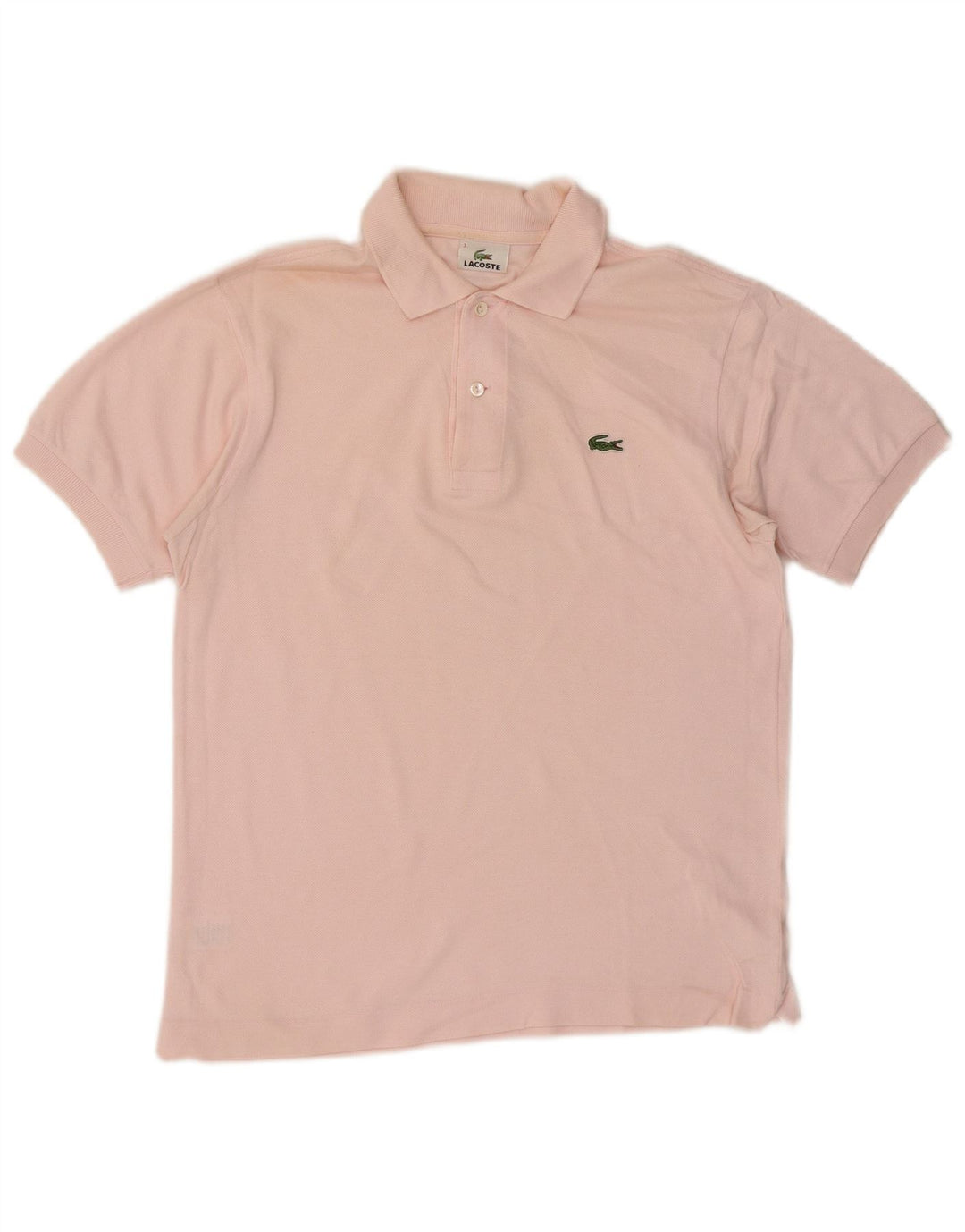 Ανδρικό πουκάμισο πόλο Lacoste, μέγεθος 3, μικρό ροζ βαμβακερό