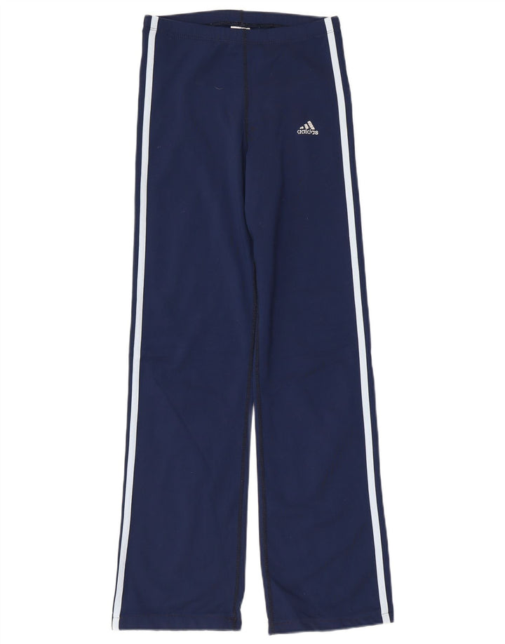 Γυναικεία αθλητική φόρμα ADIDAS Climalite Παντελόνι UK 10 Small Navy Blue