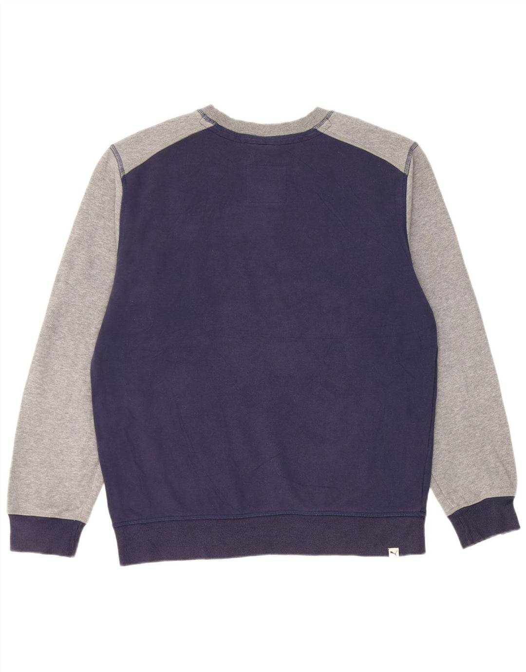 Ανδρικό γραφικό φούτερ Puma Jumper, μεσαίο μπλε ναυτικό, βαμβακερό