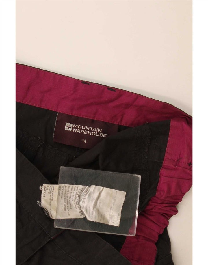 Mountain Warehouse Γυναικείο Σορτς Cargo UK 14 Large W34 Μαύρο Πολυεστέρα