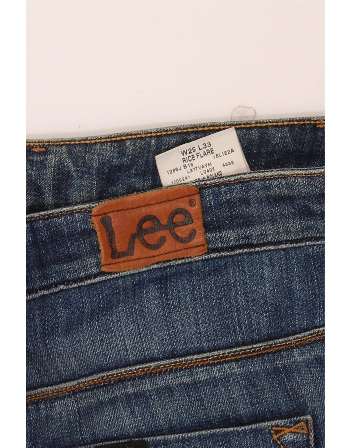 LEE Womens Acid Wash Flared Jeans W29 L25 Blue Cotton Vintage Lee and Second-Hand Lee from Messina Hembry 