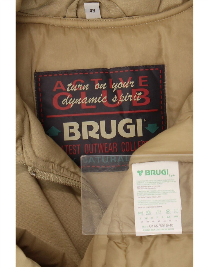 Brugi Ανδρικό παλτό IT 48 Medium Beige Polyester