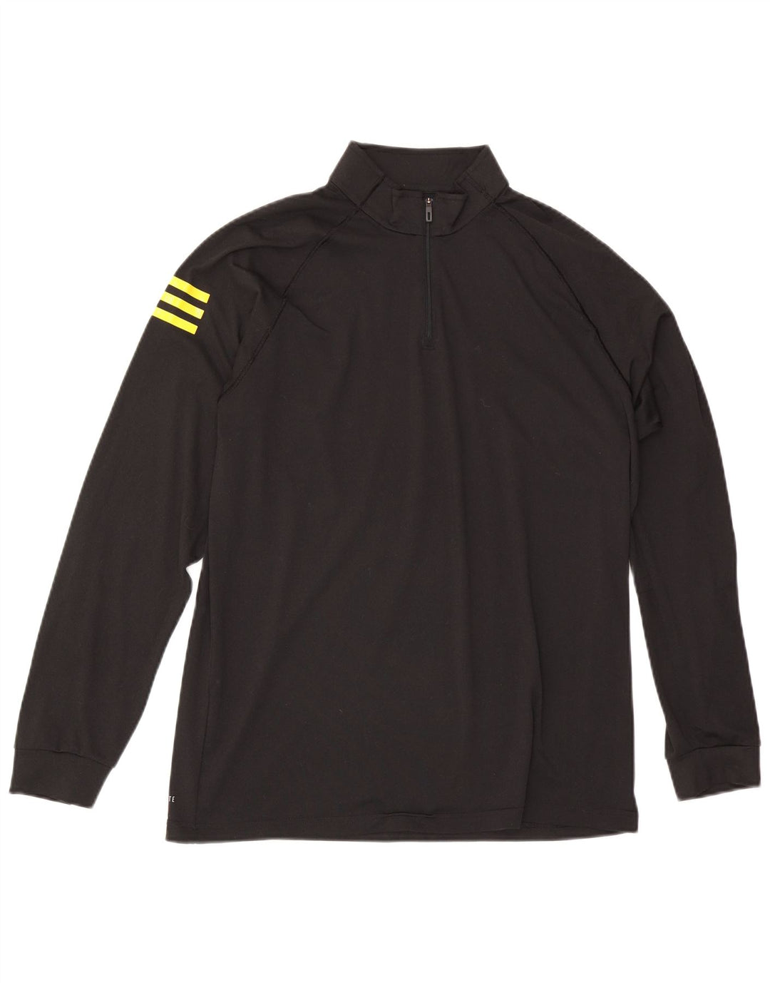 Ανδρική φόρμα αθλητικής φόρμας Adidas Climalite με φερμουάρ πουλόβερ στο επάνω μέρος, μεσαίο μαύρο