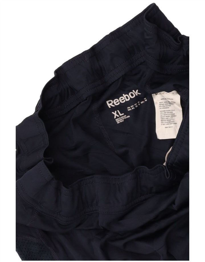 Γυναικείο αθλητικό σορτς REEBOK UK 16 μεγάλο μπλε ναυτικό πολύχρωμο πολυεστέρα