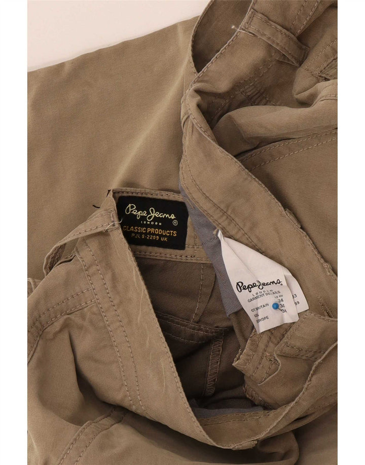 Ανδρικό βερμούδα PEPE Jeans Cargo W34 Μεγάλο μπεζ βαμβακερό