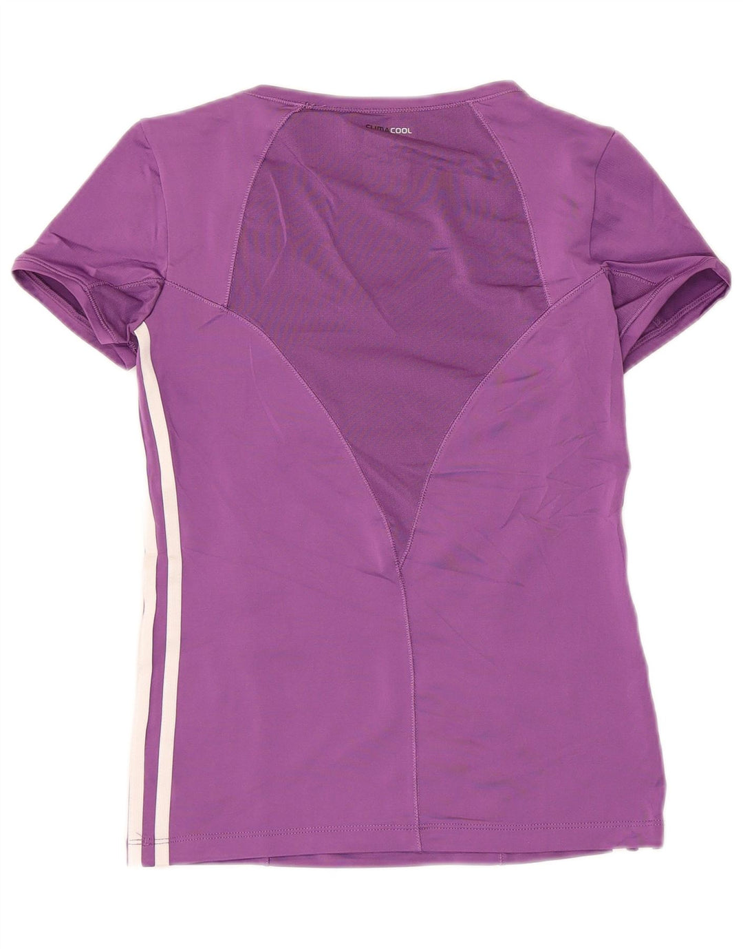 Adidas Γυναικείο T-Shirt Climacool Top 10 UK Small Purple Polyester