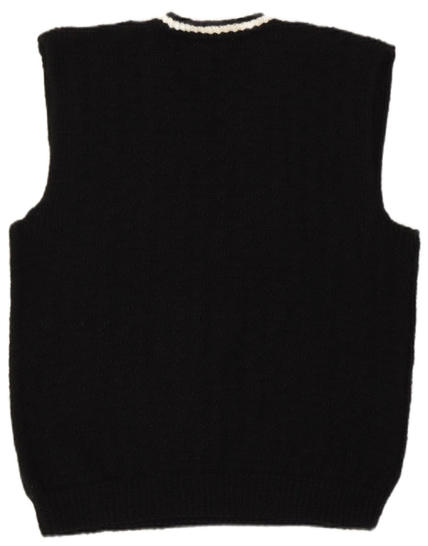 Vintage γυναικείο γιλέκο Tank Top UK 16 Large Black Retro