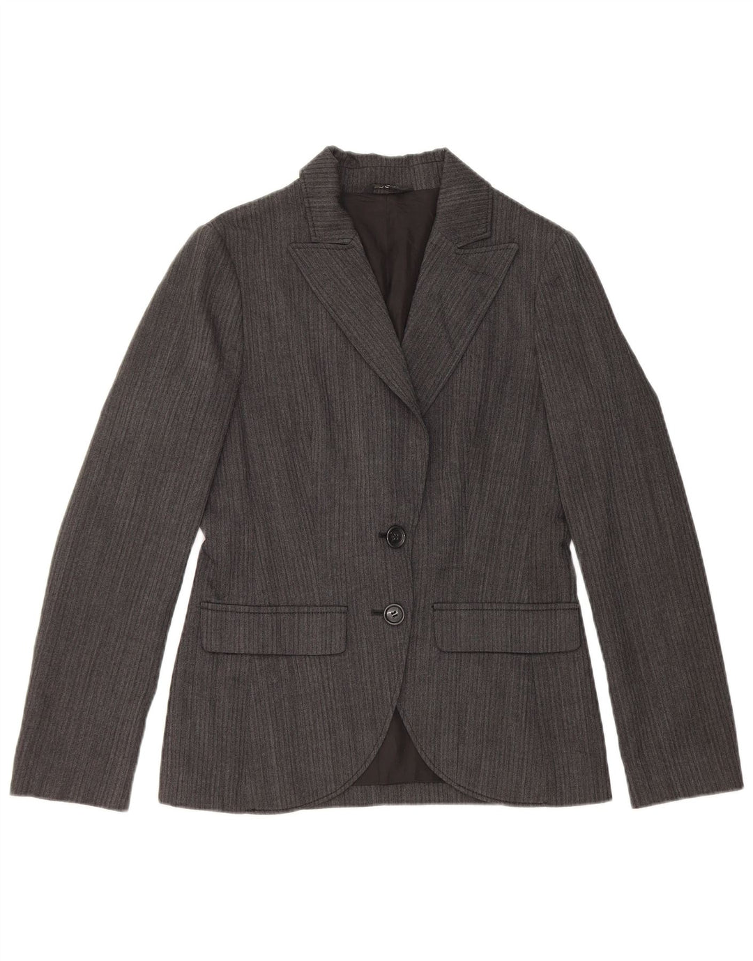 Vintage Γυναικείο Μπουφάν Blazer IT 42 Μεσαίο Γκρι Μαλλί