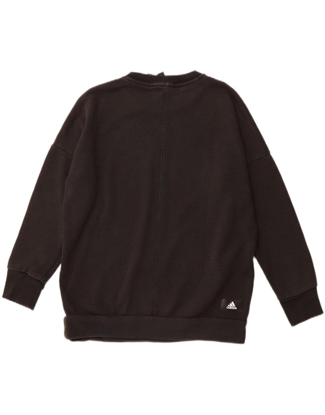 Γυναικεία ADIDAS Primegreen Oversized Φούτερ Jumper UK 8/10 Small Black