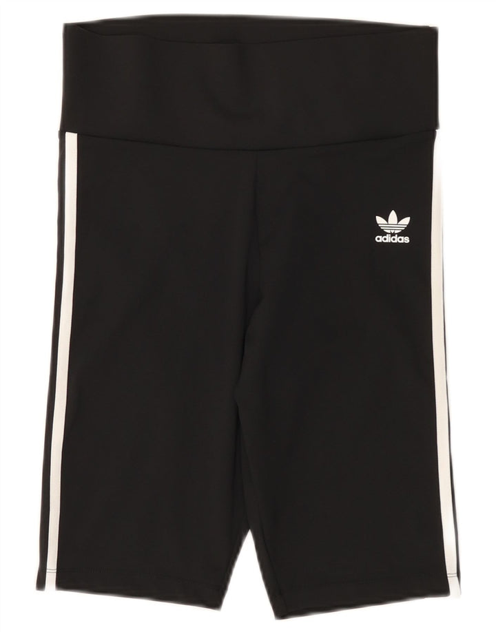 Γυναικείο αθλητικό σορτς ADIDAS UK 12 μεσαίο μαύρο πολυεστέρα