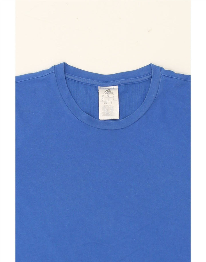 ADIDAS Mens Climalite T-Shirt Top Medium Blue Cotton Vintage Adidas and Second-Hand Adidas from Messina Hembry 