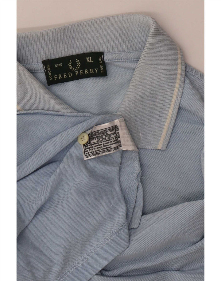 Fred Perry Ανδρικό Πόλο Μπλουζάκι XL Μπλε ριγέ βαμβακερό
