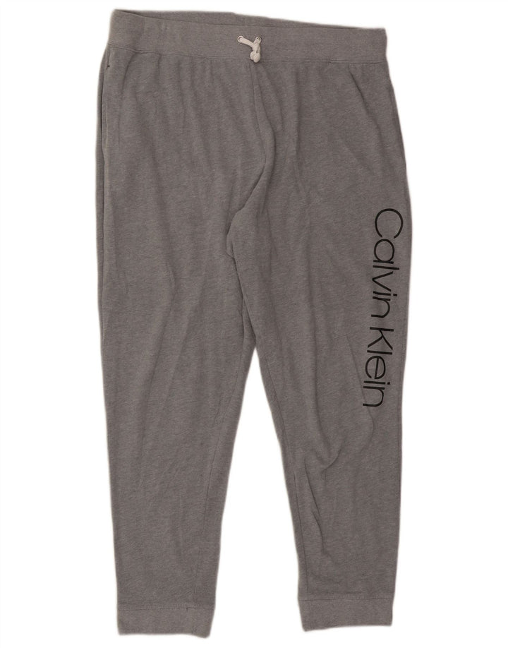 Γυναικεία αθλητική φόρμα CALVIN KLEIN Παντελόνι Joggers UK 18 XL Grey Flecked