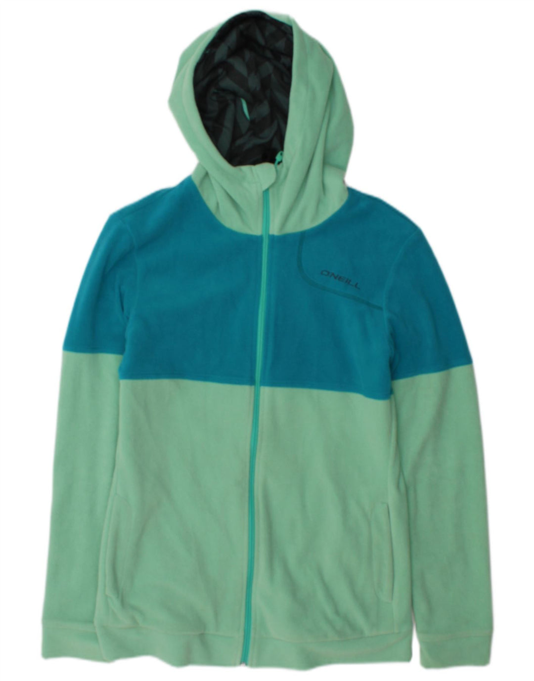 O'Neill Γυναικείο Fleece Jacket UK 12 Medium Green Colourblock
