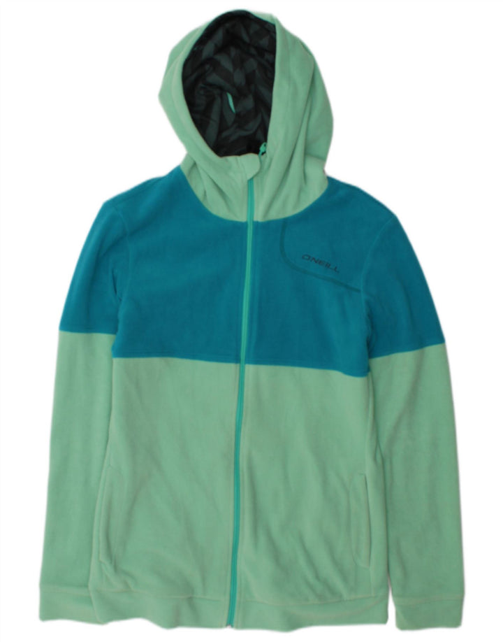 O'Neill Γυναικείο Fleece Jacket UK 12 Medium Green Colourblock