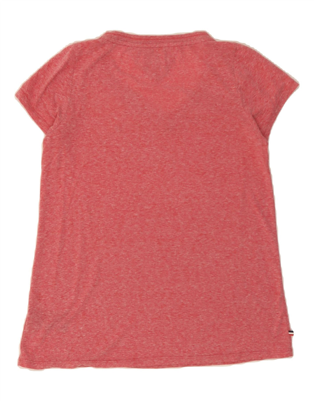 TOMMY HILFIGER Womens T-Shirt Top UK 10 Small Pink Polyester Vintage Tommy Hilfiger and Second-Hand Tommy Hilfiger from Messina Hembry 