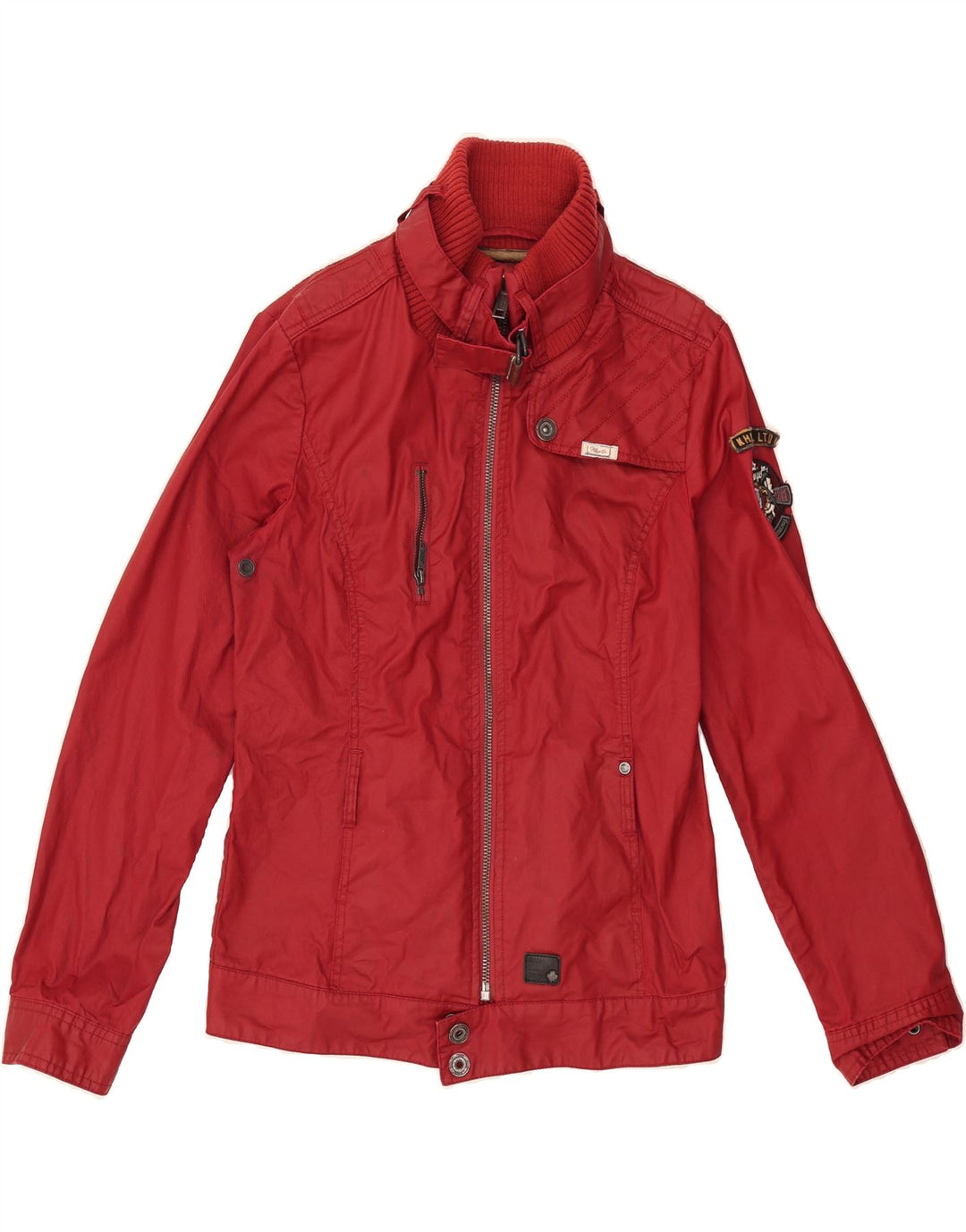 KHUJO Womens Windbreaker Jacket UK 18 XL Red Cotton Vintage KHUJO and Second-Hand KHUJO from Messina Hembry 