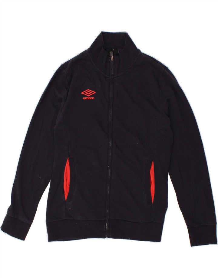 UMBRO Womens Tracksuit Top Jacket Large Navy Blue Cotton Vintage Umbro and Second-Hand Umbro from Messina Hembry 