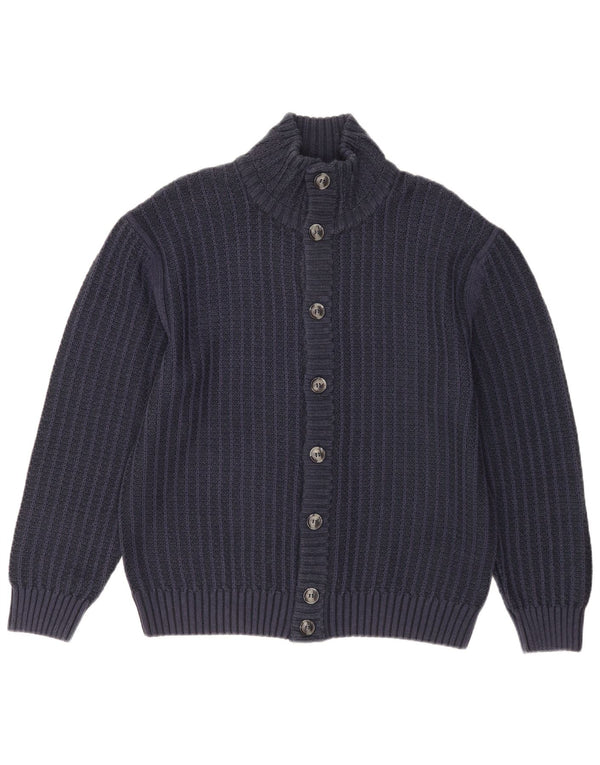 Ανδρική ζακέτα Vintage UK 40 Medium Navy Blue Cotton