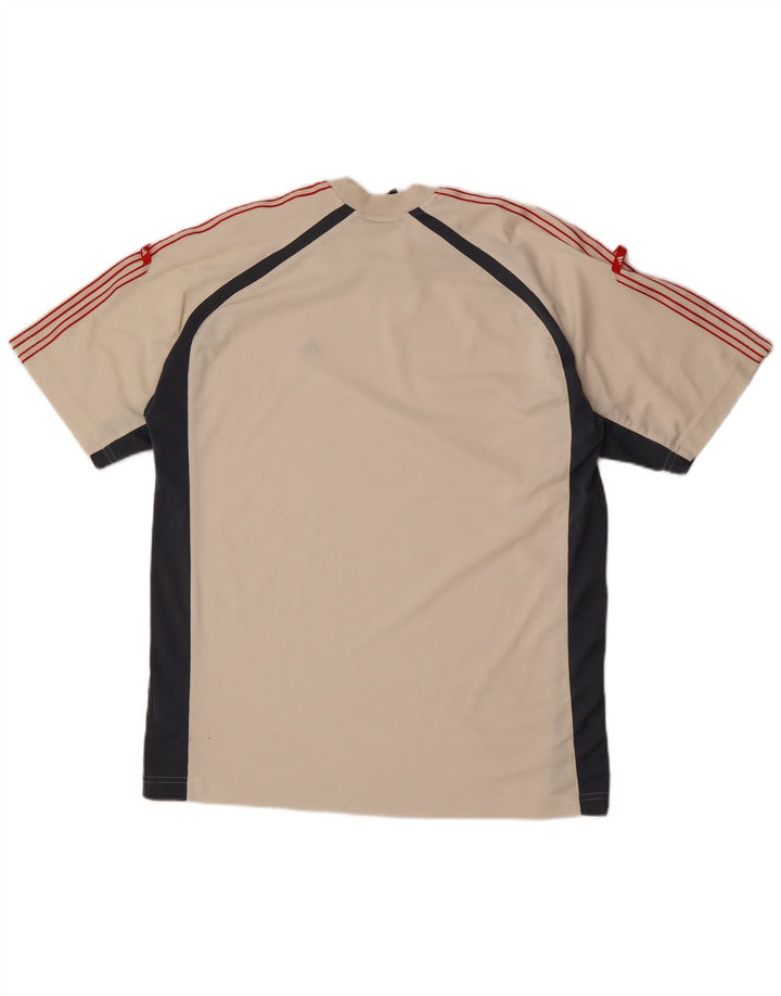 Ανδρικό T-Shirt Adidas Top Medium Beige Colourblock Polyester