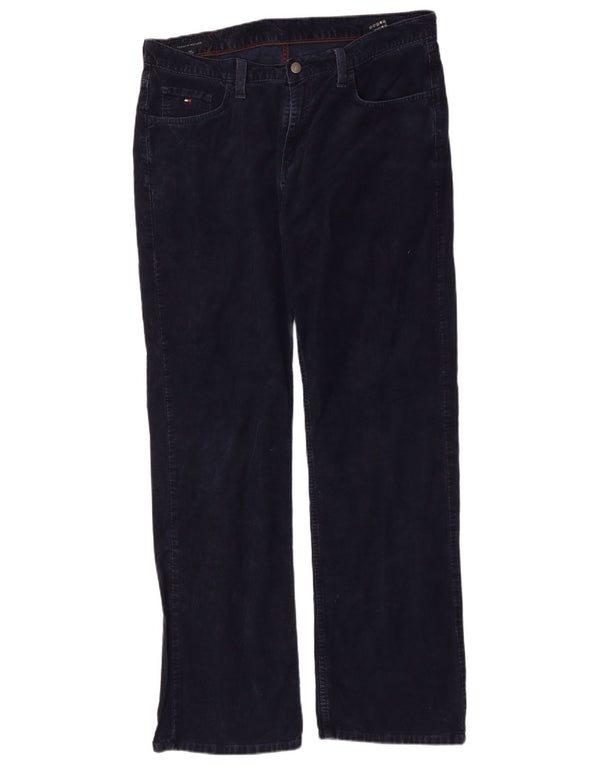 Tommy Hilfiger Ανδρικό ίσιο κοτλέ παντελόνι W36 L34 Navy Blue Cotton