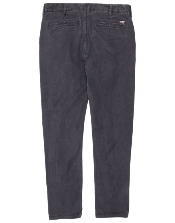 Ανδρικό Slim Chino Παντελόνι Superdry W32 L30 Navy Blue Cotton