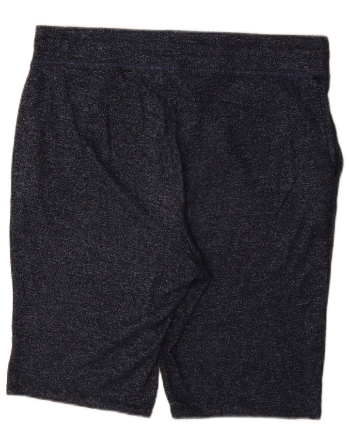 Marks & Spencer Γυναικείο αθλητικό σορτς UK 14 Large Navy Blue Flecked Polyester