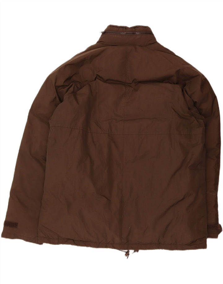 CALVIN KLEIN JEANS Ανδρικό μπουφάν με κουκούλα UK 42 XL καφέ νάιλον