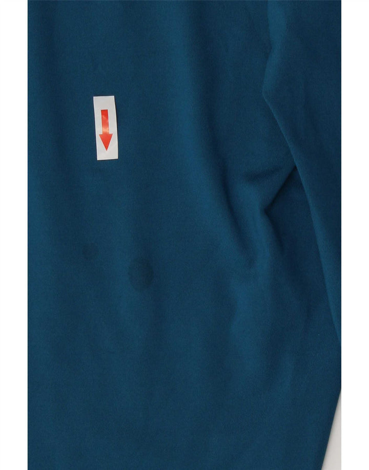 Γυναικεία γραφικά κολάν Puma UK 12 Medium Blue Colorblock Πολυεστέρας