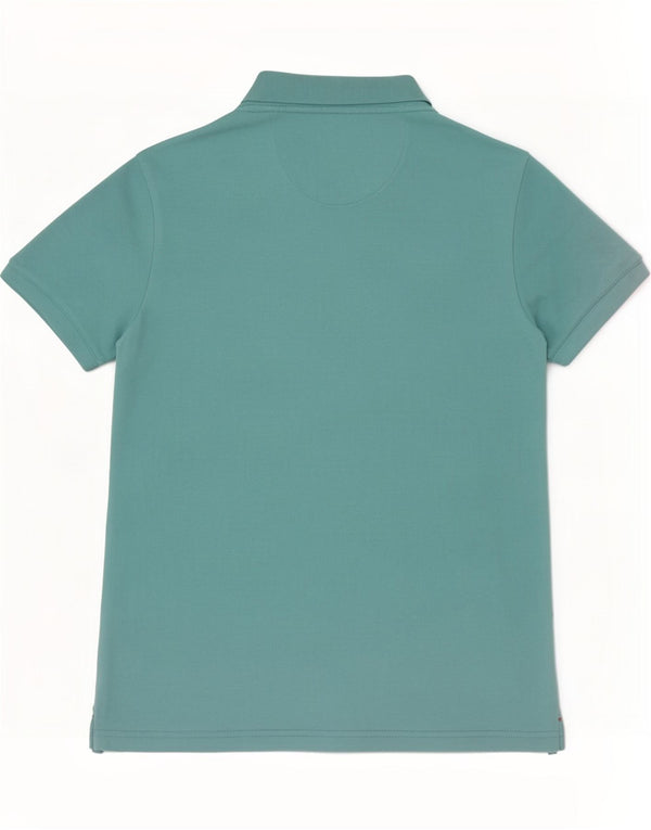 Πόλο Ασν. Ανδρικό πουκάμισο Polo Slim Fit Μικρό βαμβακερό τιρκουάζ