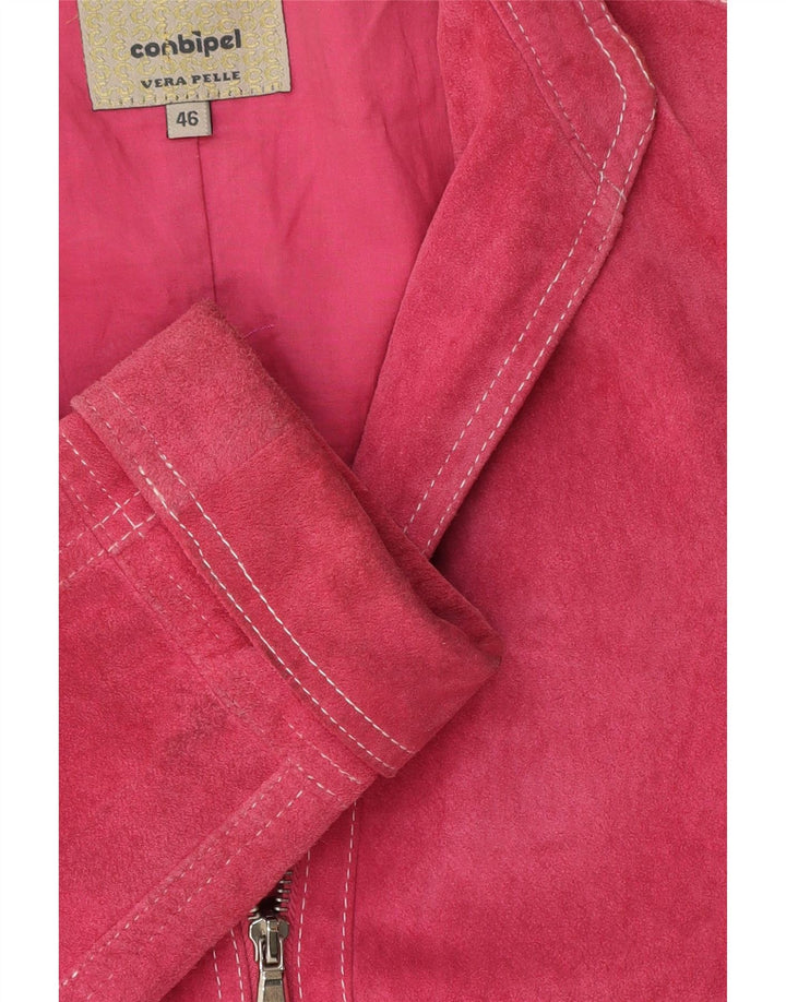 Conbipel Γυναικείο Suede Jacket IT 46 Large Pink Leather