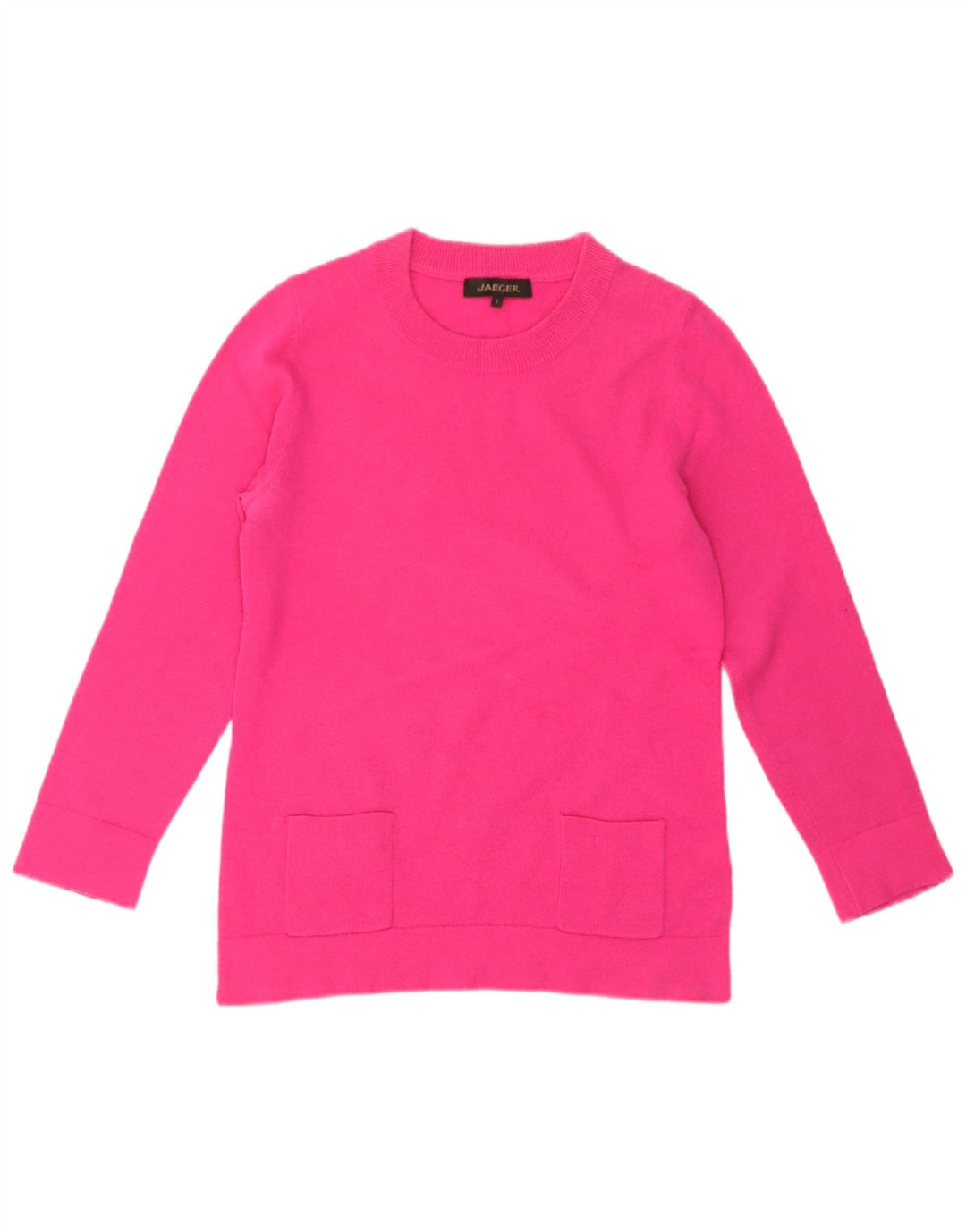 Γυναικείο πουλόβερ Jaeger Crew Neck Jumper UK 10 Small Pink Wool