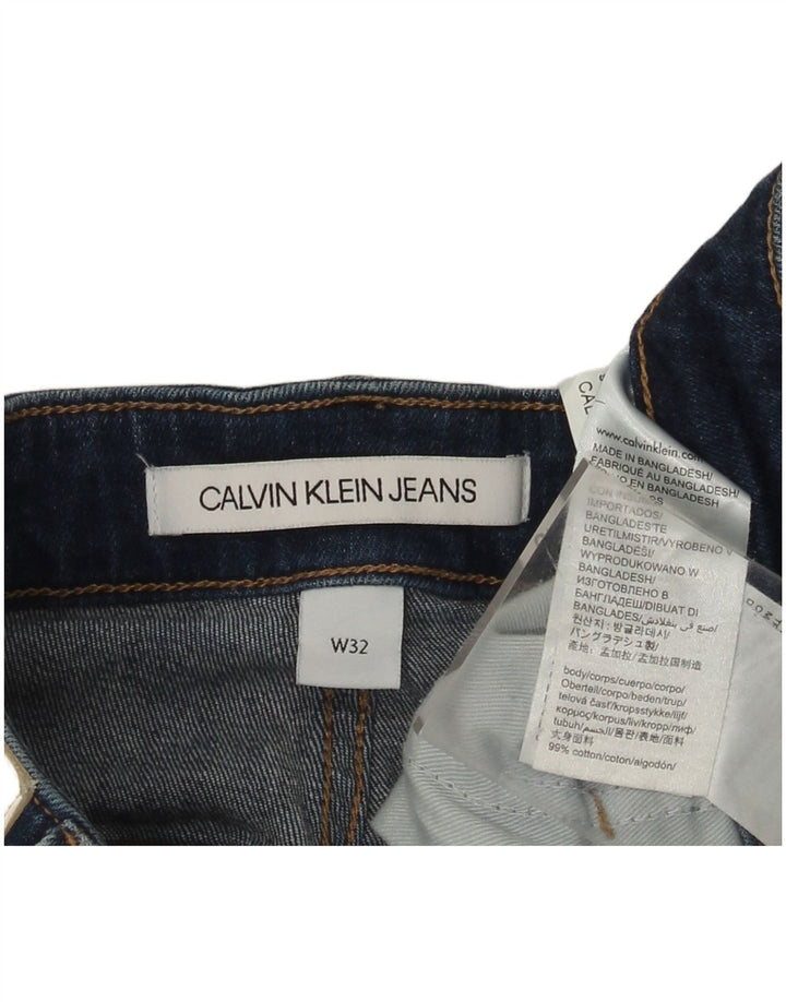 Ανδρικό τζιν σορτς Calvin Klein W32 Βαμβακερό μεσαίο μπλε