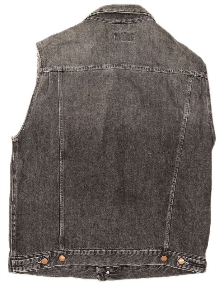 Ανδρικό τζιν Gant Gilet UK 40 Large Grey Cotton