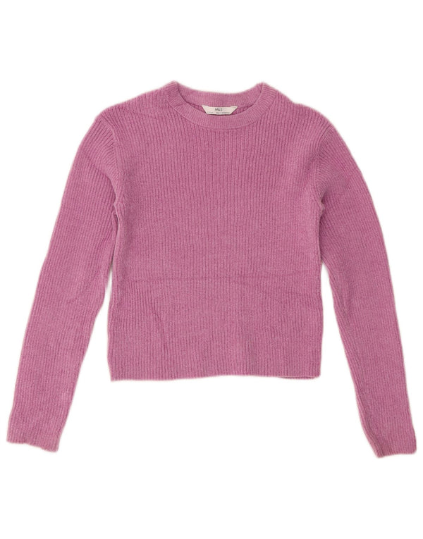 Marks & Spencer Girls Crop Μακρυμάνικο 11-12 ετών Ροζ Πολυεστέρας