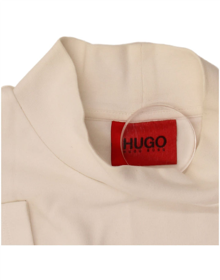 Ανδρικό T-Shirt Hugo Boss Τοπ μεσαίο λευκό βαμβακερό