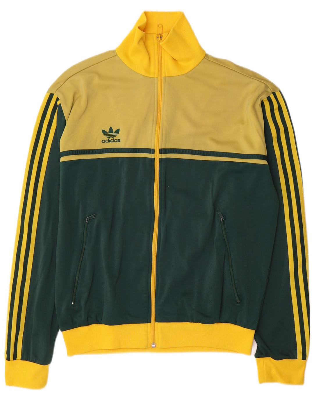 Ανδρική φόρμα φόρμας Adidas με γραφικό φόρεμα πάνω σακάκι μεγάλο κίτρινο χρώμα πολυαμίδιο