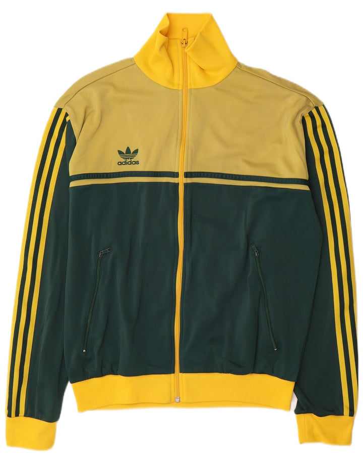 Ανδρική φόρμα φόρμας Adidas με γραφικό φόρεμα πάνω σακάκι μεγάλο κίτρινο χρώμα πολυαμίδιο