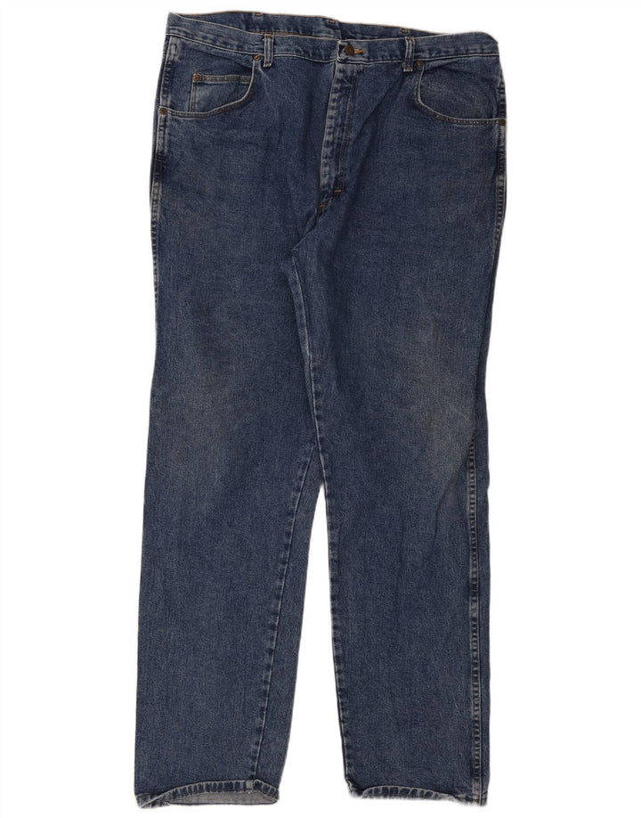 Ανδρικό τζιν Wrangler ίσιο W42 W34 Μπλε βαμβακερό