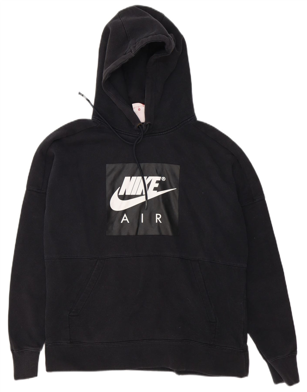 Ανδρικό γραφικό κουκούλα Nike, μεσαίο μαύρο βαμβακερό