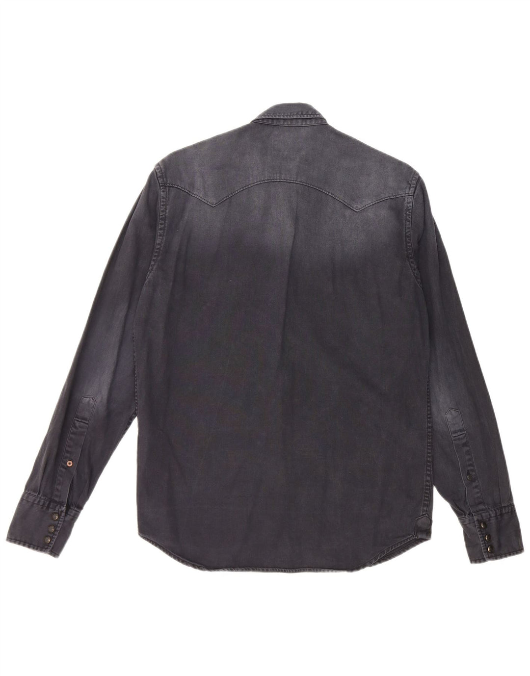 REPLAY Ανδρικό ένδυμα Βαμμένο Τζιν Πουκάμισο μεσαίου μπλε βαμβακερό