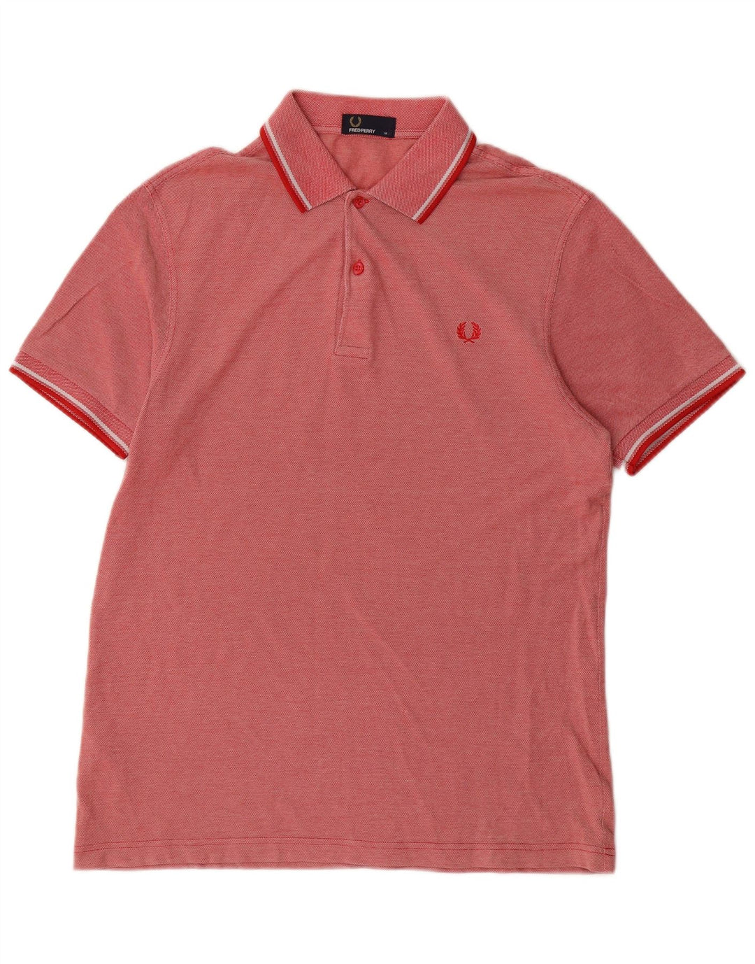 Fred Perry Ανδρικό Πόλο Μπλουζάκι Μεσαίο κόκκινο βαμβακερό