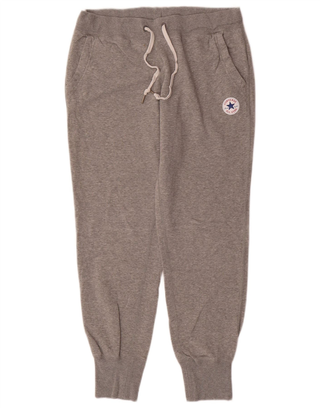 CONVERSE Womens Chuck Taylor Tracksuit Trousers Joggers UK 12 Medium  Grey