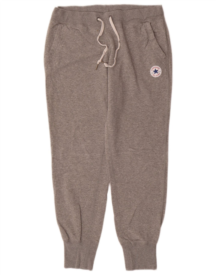 CONVERSE Womens Chuck Taylor Tracksuit Trousers Joggers UK 12 Medium  Grey