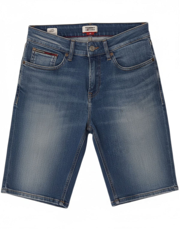 Ανδρικό τζιν σορτς Tommy Hilfiger Slim W28 Μικρό μπλε βαμβακερό