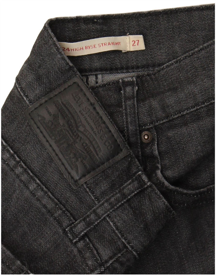 Γυναικείο Levi's 724 ψηλό ίσιο τζιν W27 L27 Γκρι