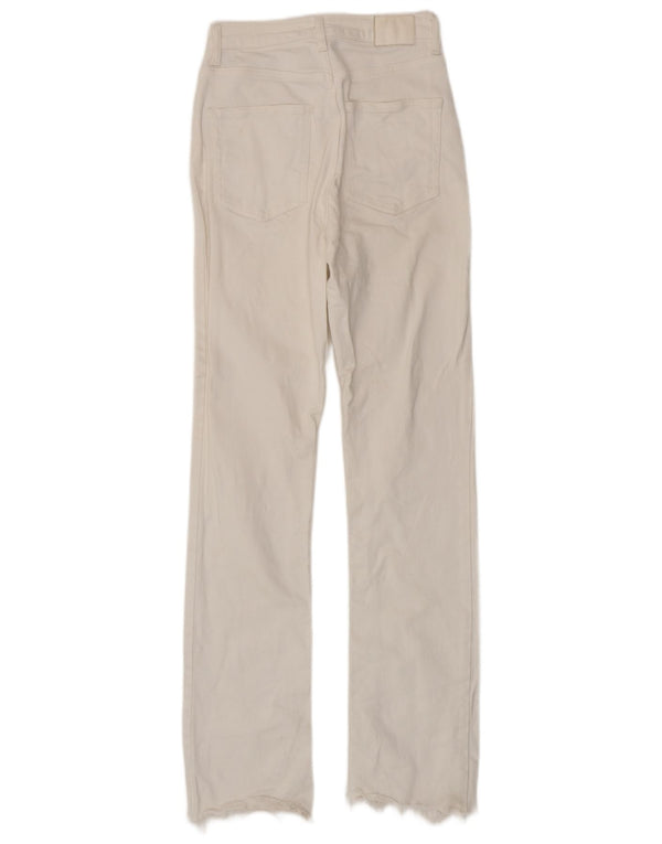 Zara Γυναικείο Slim Jeans EU 36 XS W26 L32 Λευκό βαμβακερό