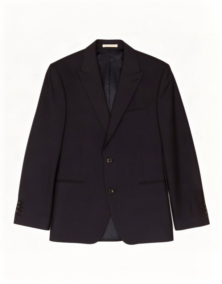 Marks & Spencer Ανδρικό μπλέιζερ με 2 κουμπιά μπουφάν UK 38 Medium Navy Blue Wool
