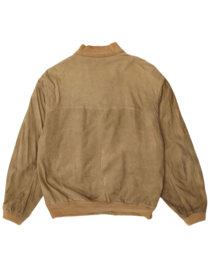 Ανδρικό Scout Suede Bomber Jacket UK 40 Large Green