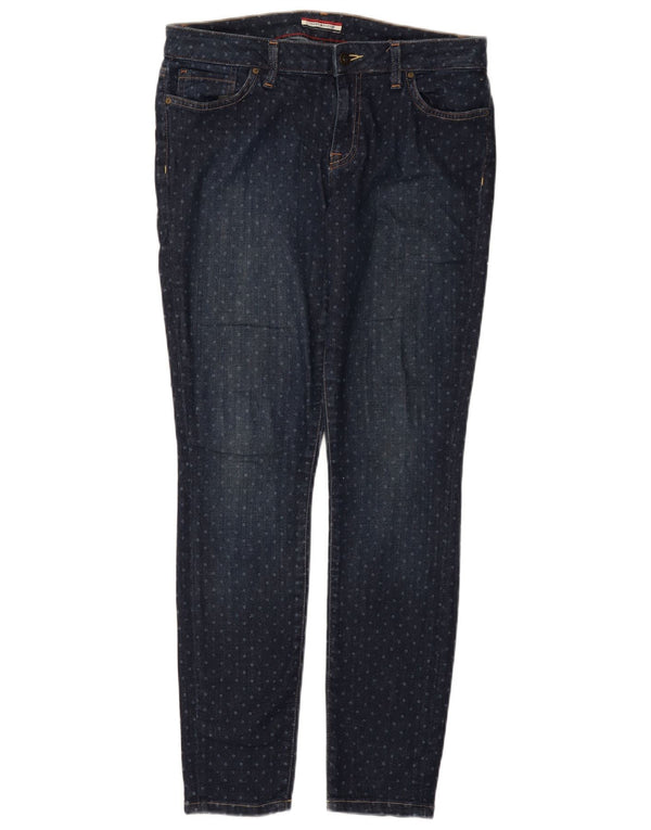 Γυναικείο καθημερινό παντελόνι TOMMY HILFIGER US 8 Medium W30 L30 με μπλε στίγματα